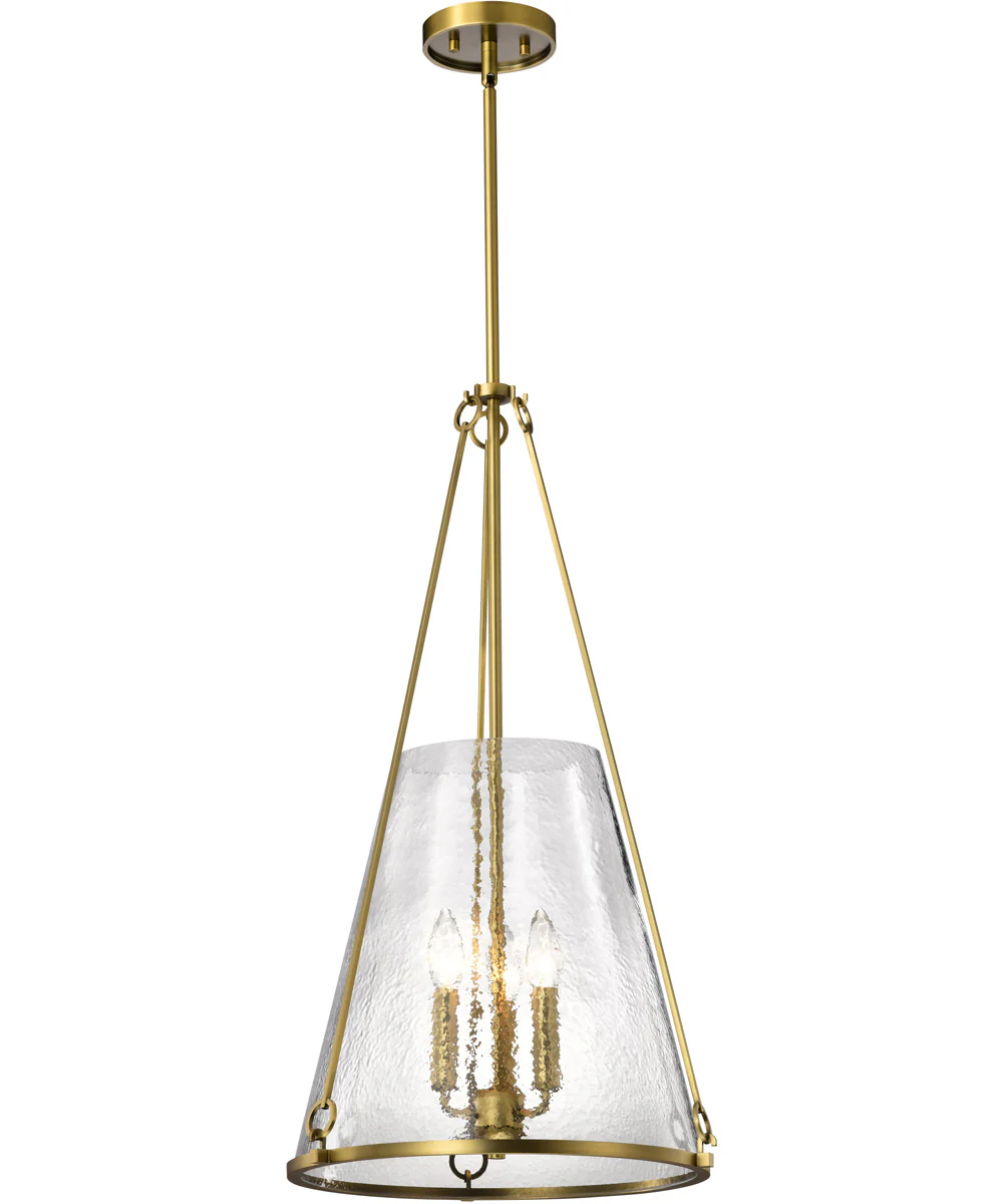 Valentine 3-Light Pendant Vintage Brass - Image 4