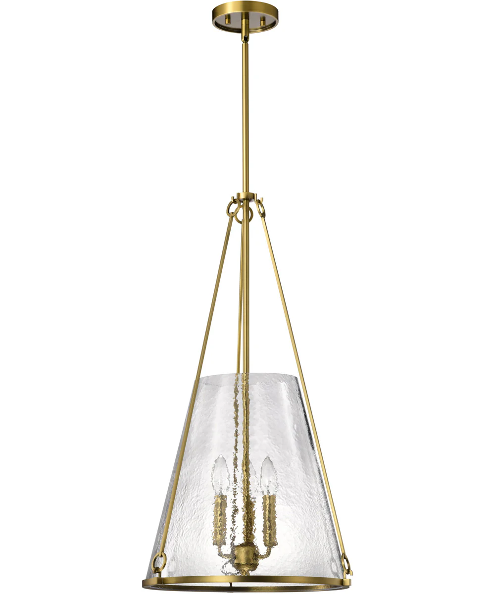 Valentine 3-Light Pendant Vintage Brass - Image 7