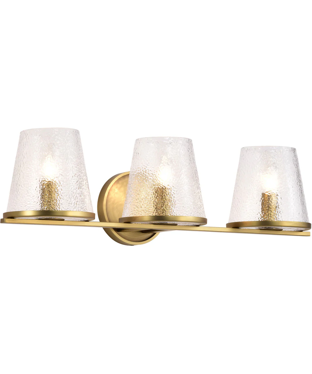 Valentine 3-Light Vanity & Wall Vintage Brass - Image 4