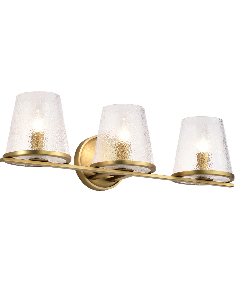 Valentine 3-Light Vanity & Wall Vintage Brass - Image 6