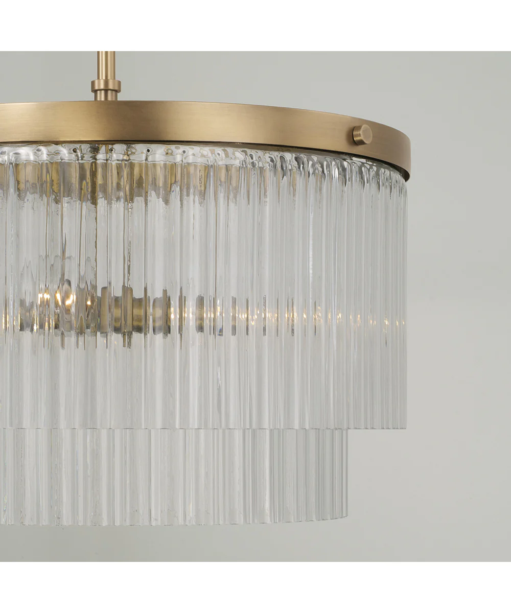 Vaughn 3-Light Pendant Aged Brass - Image 5
