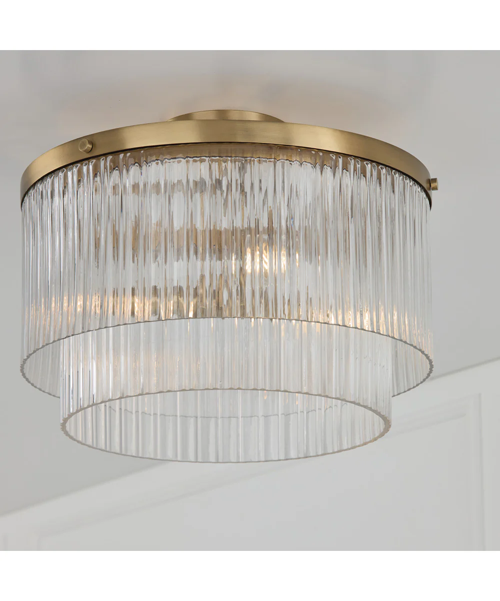 Vaughn 3-Light Pendant Aged Brass - Image 7