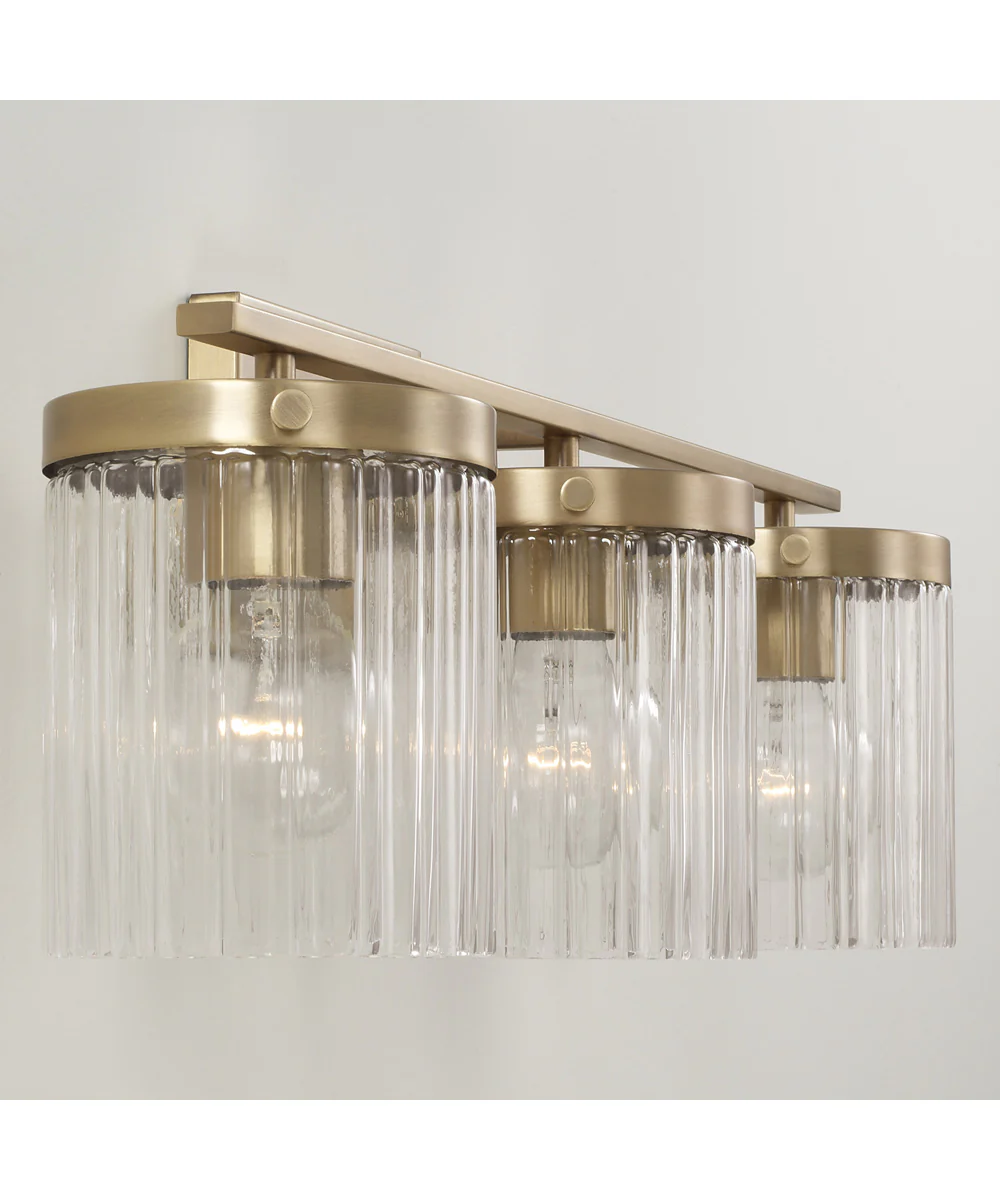 Vaughn 3-Light Vanity Aged Brass - Image 5