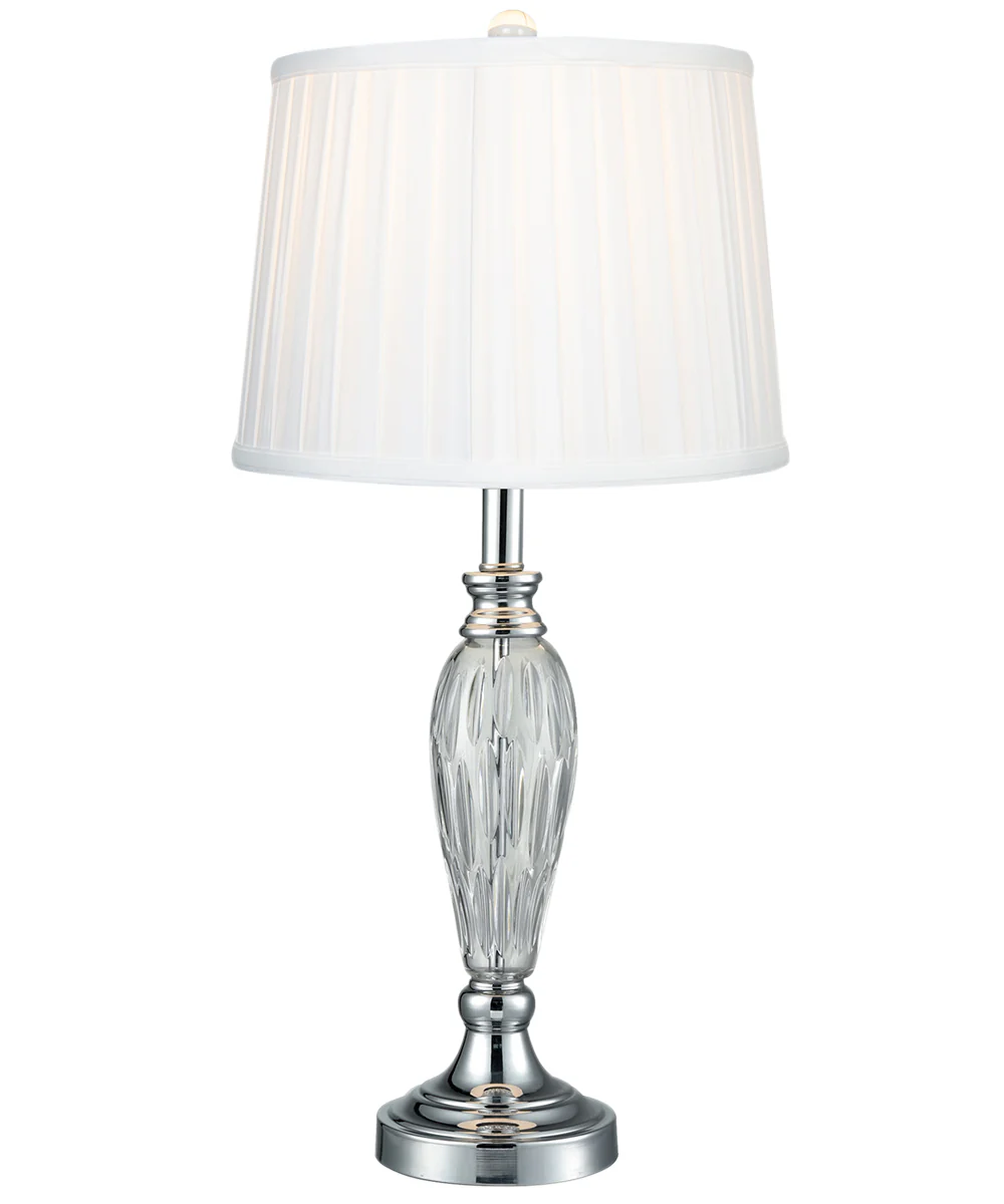 Vella 24% Lead Crystal Table Lamp