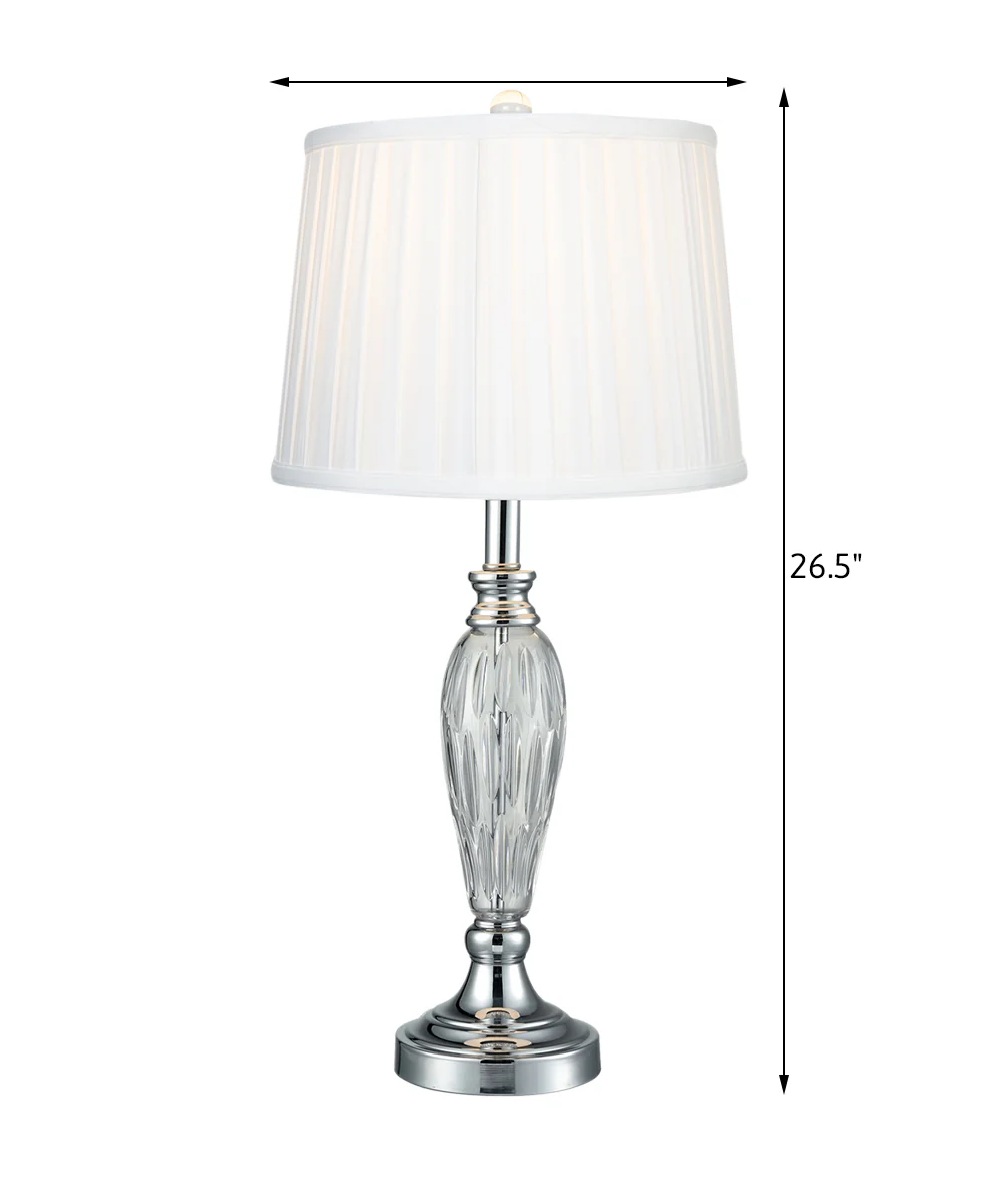 Vella 24% Lead Crystal Table Lamp - Image 2
