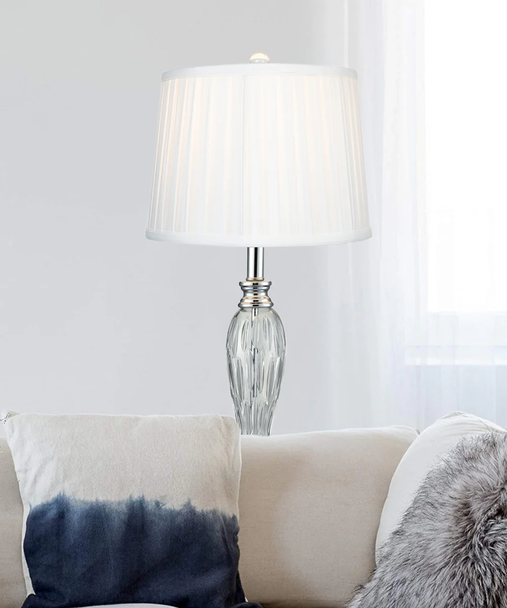 Vella 24% Lead Crystal Table Lamp - Image 3