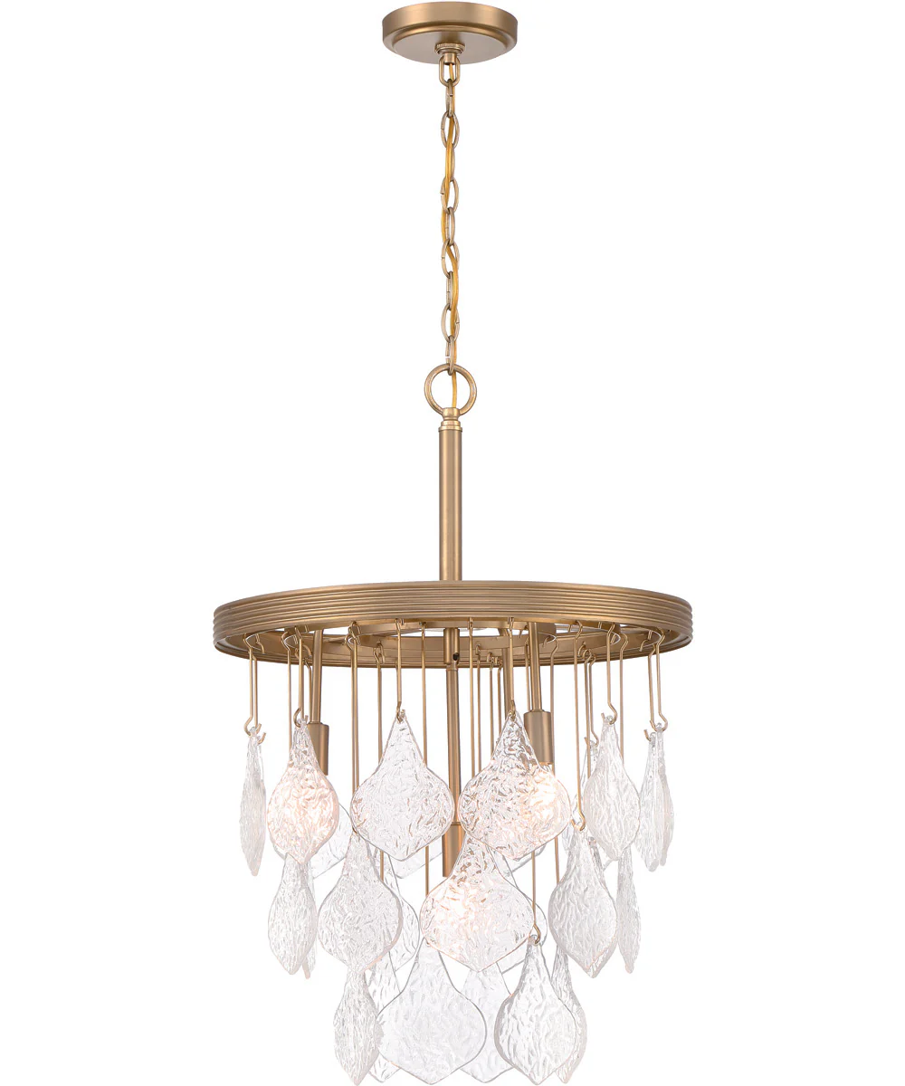 Vesi 4-Light Pendant Satin Brass - Image 2