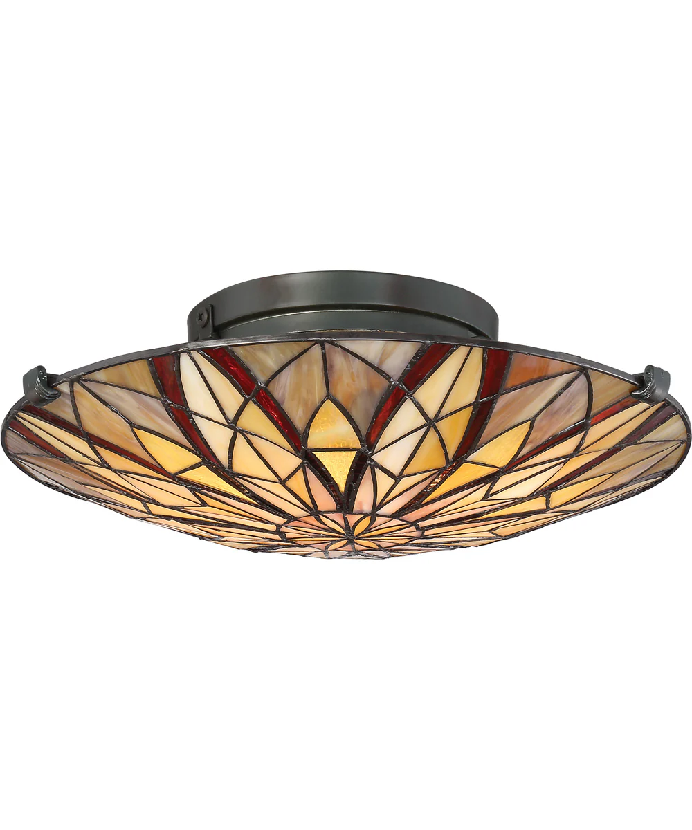 Victory Medium 2-light Flush Mount Valiant Bronze - Image 2