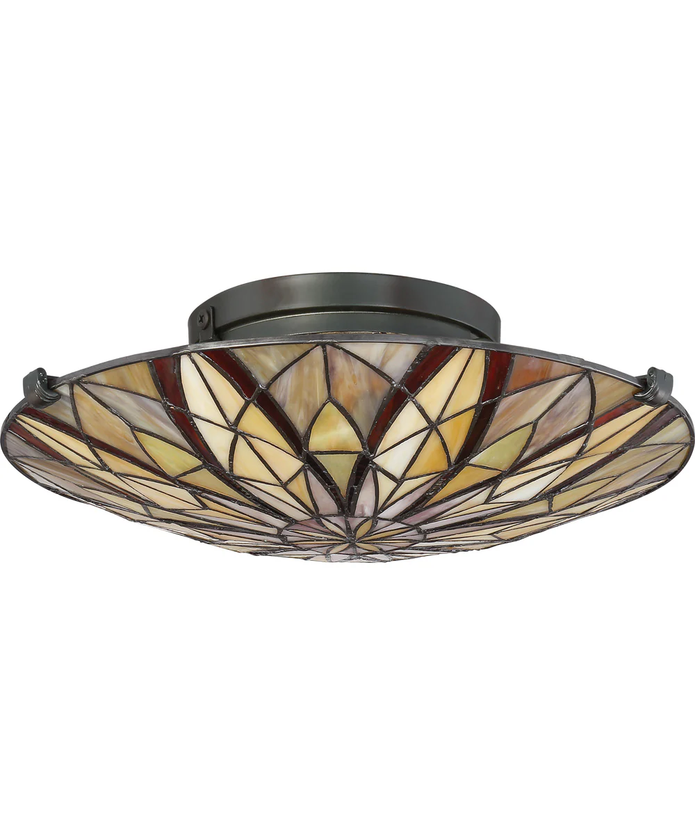 Victory Medium 2-light Flush Mount Valiant Bronze - Image 3