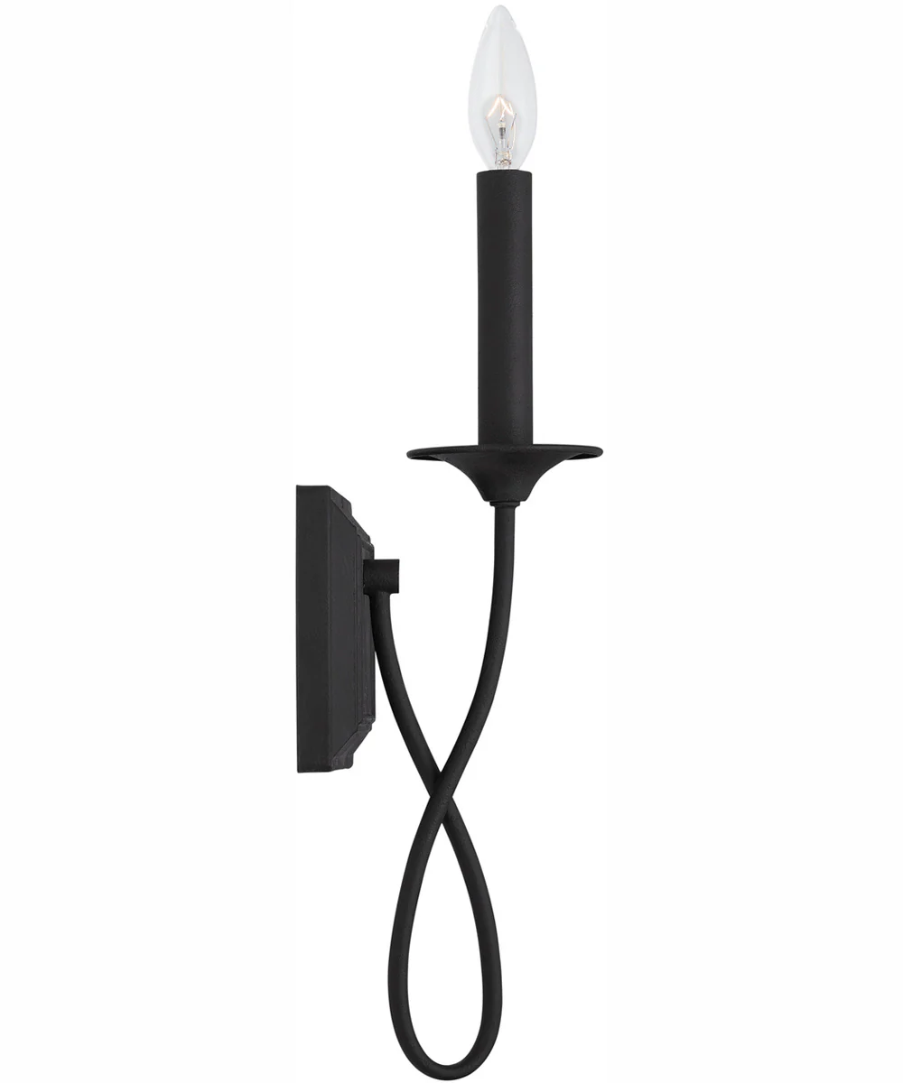 Vincent 1-Light Sconce Black Iron - Image 4