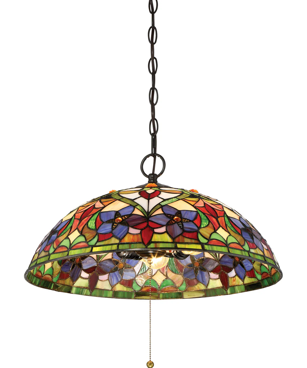 Violets 3-light Pendant Vintage Bronze - Image 4