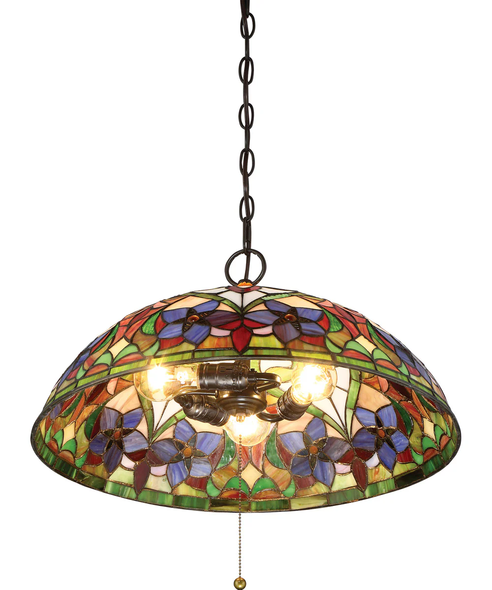 Violets 3-light Pendant Vintage Bronze - Image 5
