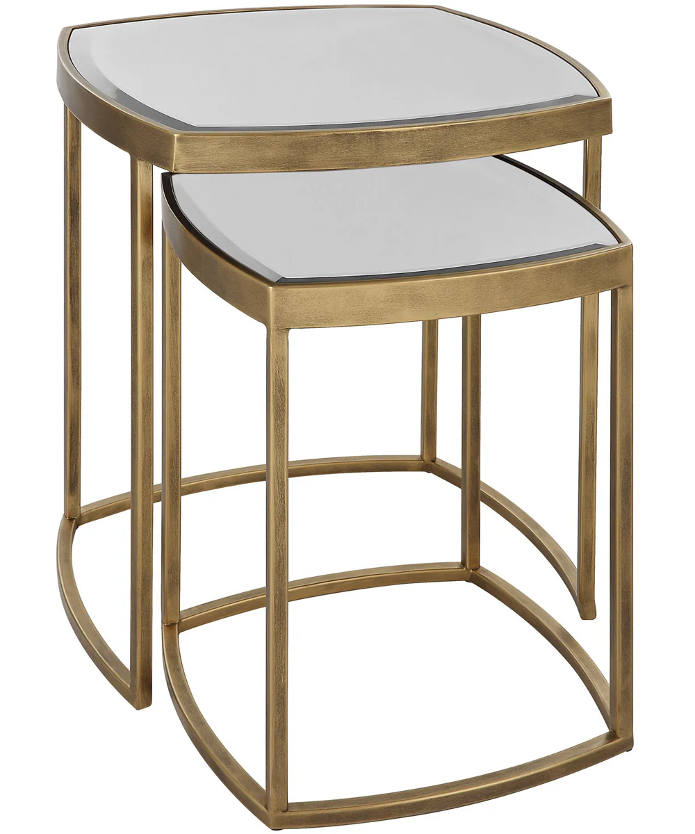 Vista Gold Nesting Tables, Set Of 2 - Image 4