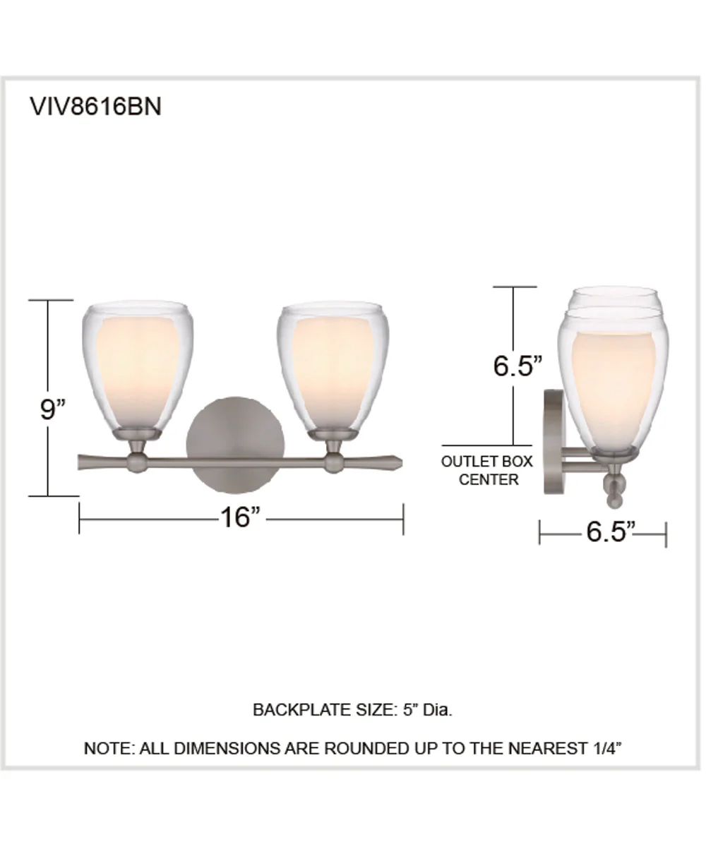 Vivienne 2-light Bath Light Brushed Nickel - Image 4