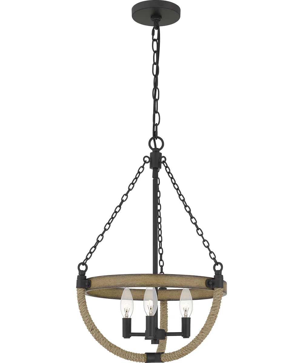 Wagner 3-light Pendant Matte Black - Image 5