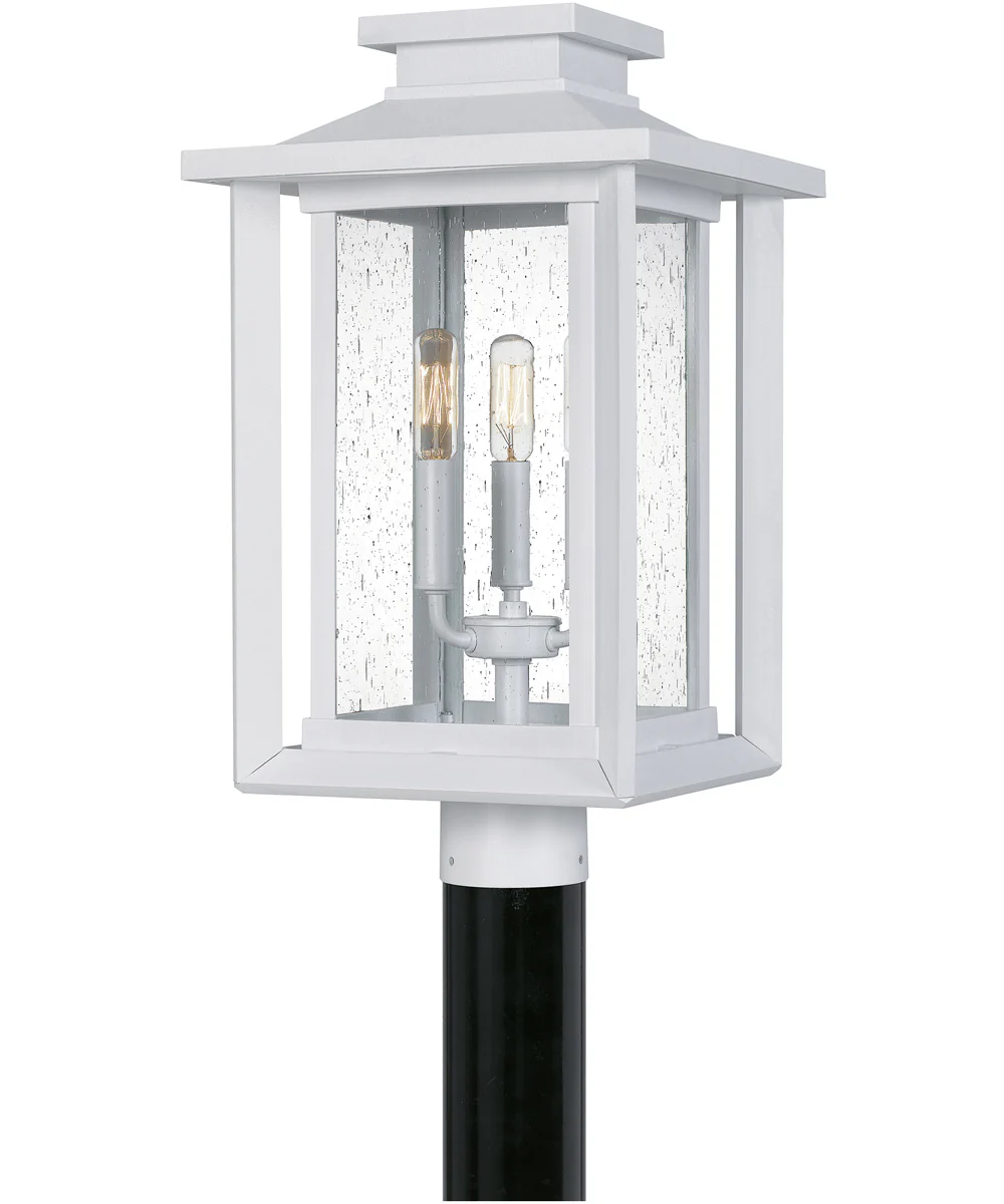 Wakefield 3-light Outdoor Post Light  Coastal Armour White Lustre - Image 2