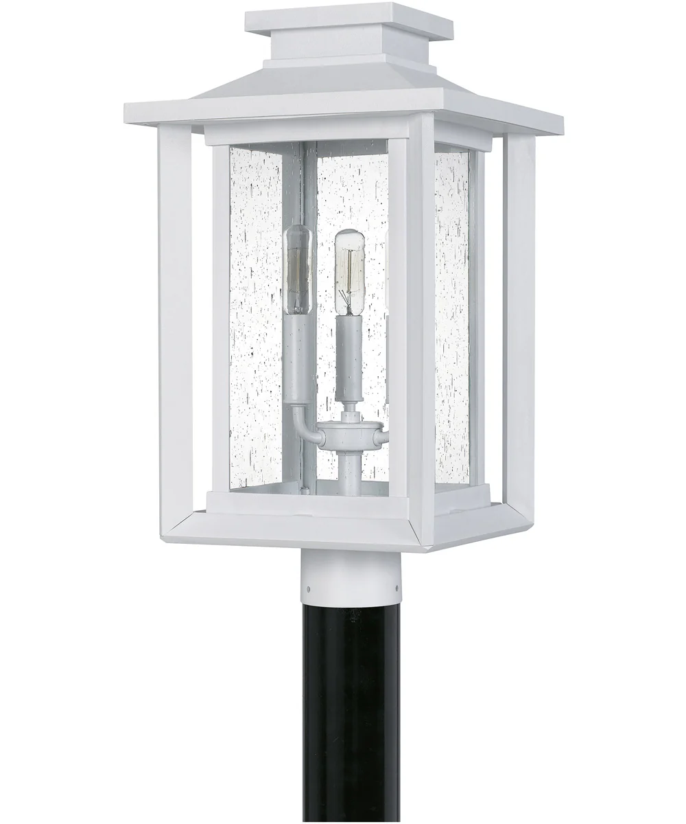 Wakefield 3-light Outdoor Post Light  Coastal Armour White Lustre - Image 3
