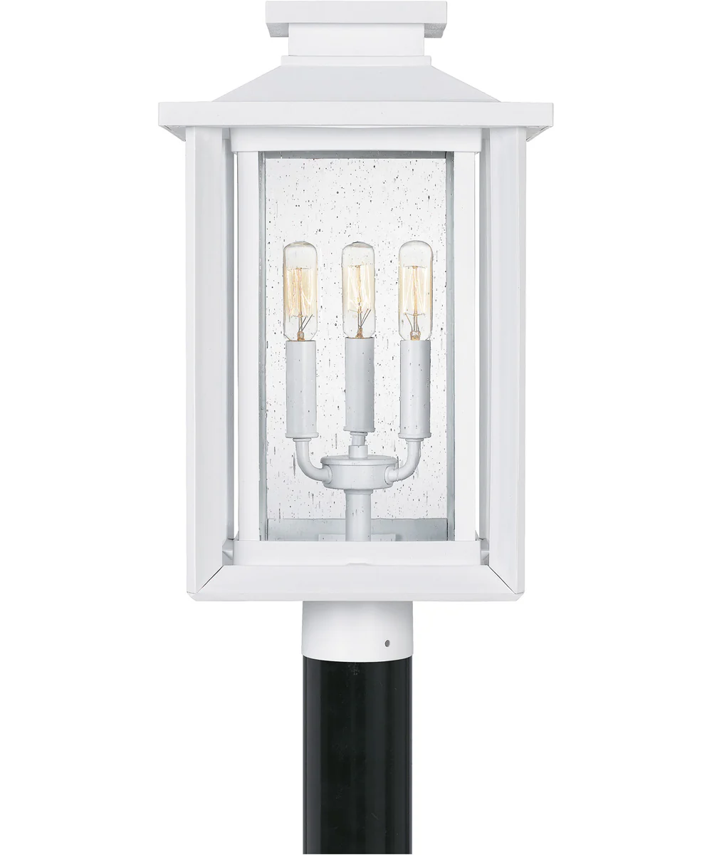 Wakefield 3-light Outdoor Post Light  Coastal Armour White Lustre - Image 4