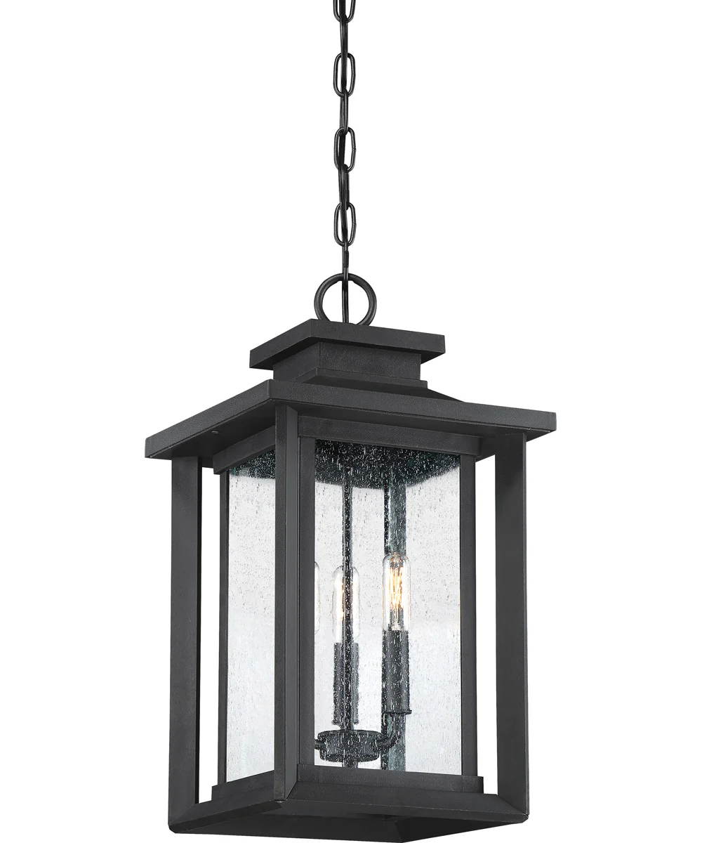 Wakefield Large 3-light Outdoor Pendant Light  Coastal Armour Earth Black - Image 4