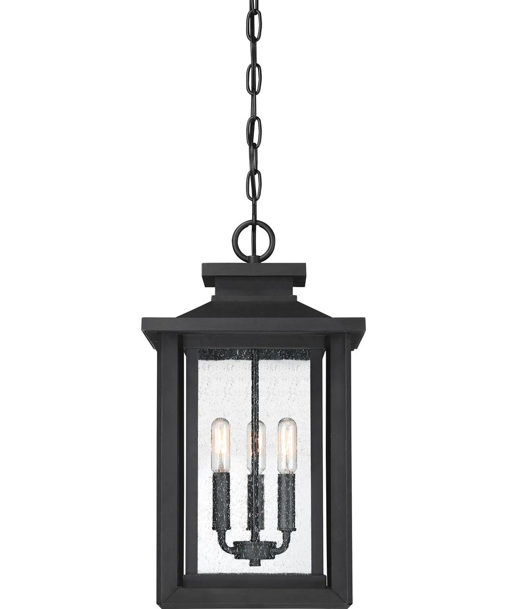 Wakefield Large 3-light Outdoor Pendant Light  Coastal Armour Earth Black - Image 5