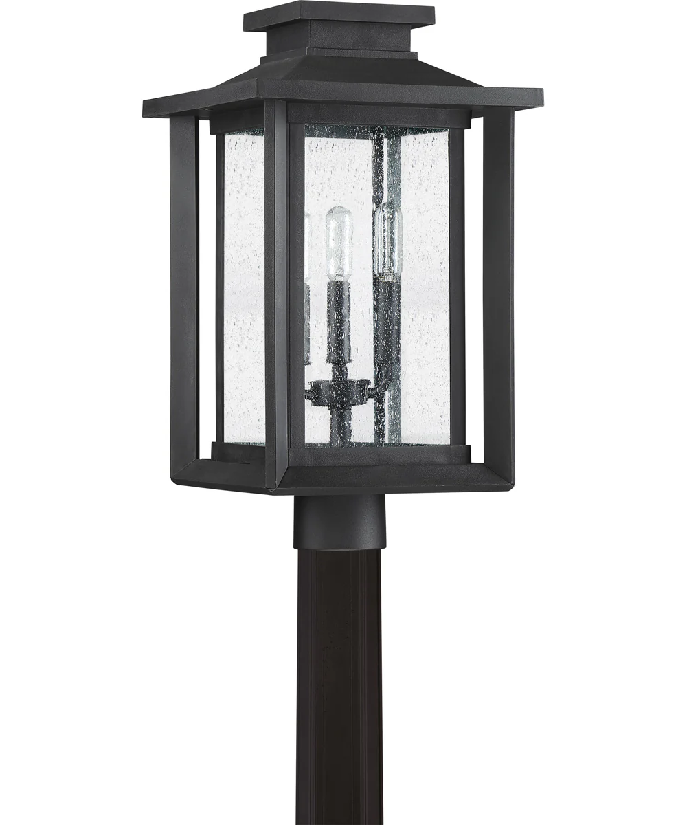 Wakefield Large 3-light Outdoor Post Light  Coastal Armour Earth Black - Image 3