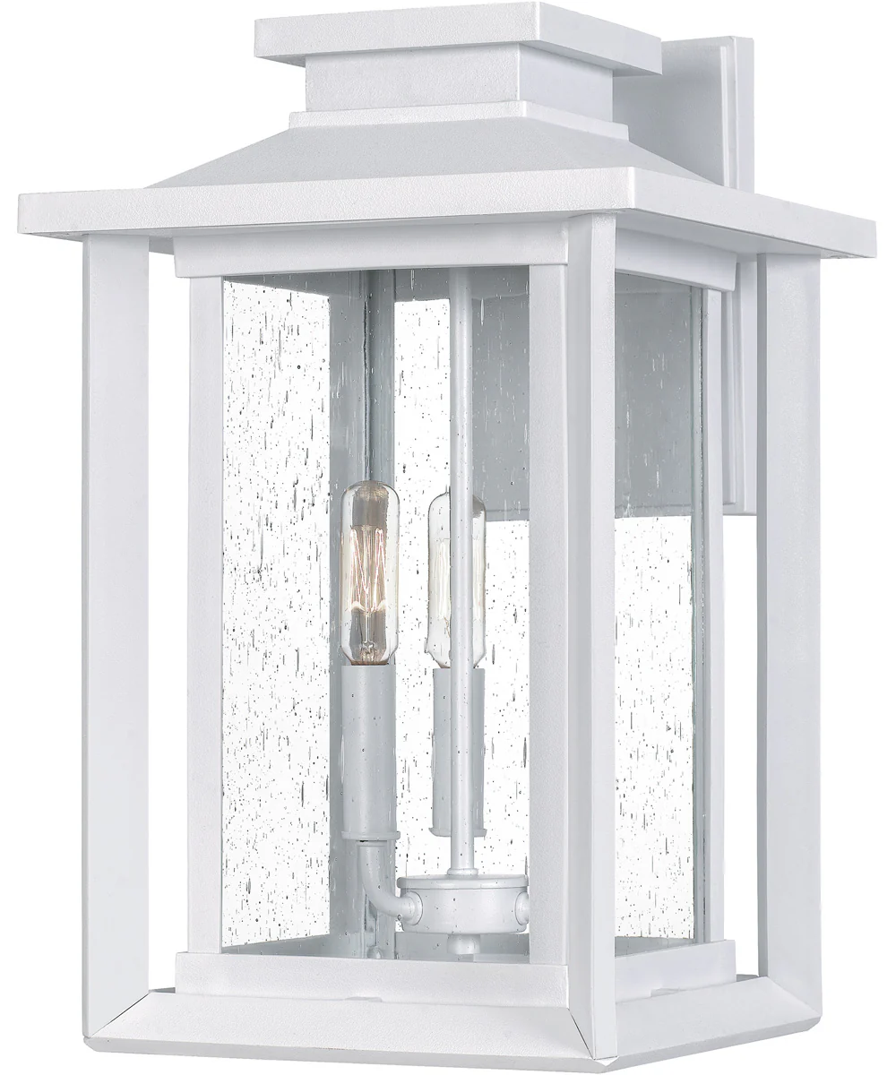 Wakefield Large 3-light Outdoor Wall Light  Coastal Armour White Lustre - Image 2