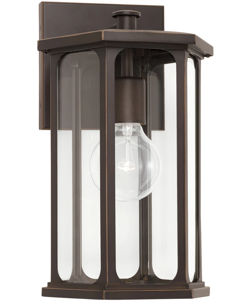 Walton 1-Light Outdoor Wall-Lantern Rain or Shine - Oiled Bronze