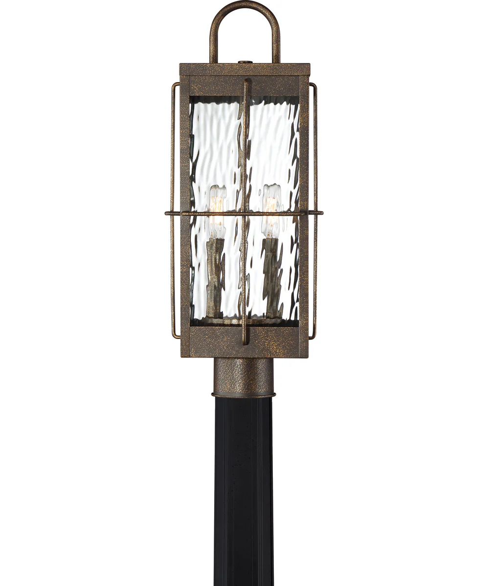 Ward Large 2-light Outdoor Post Light Gilded Bronze - Image 4