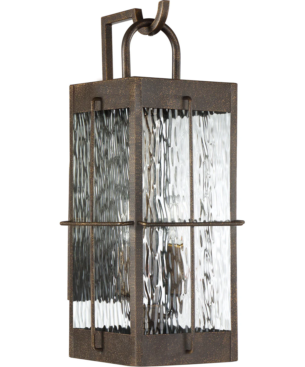 Ward Large 2-light Outdoor Wall Light Gilded Bronze - Image 3