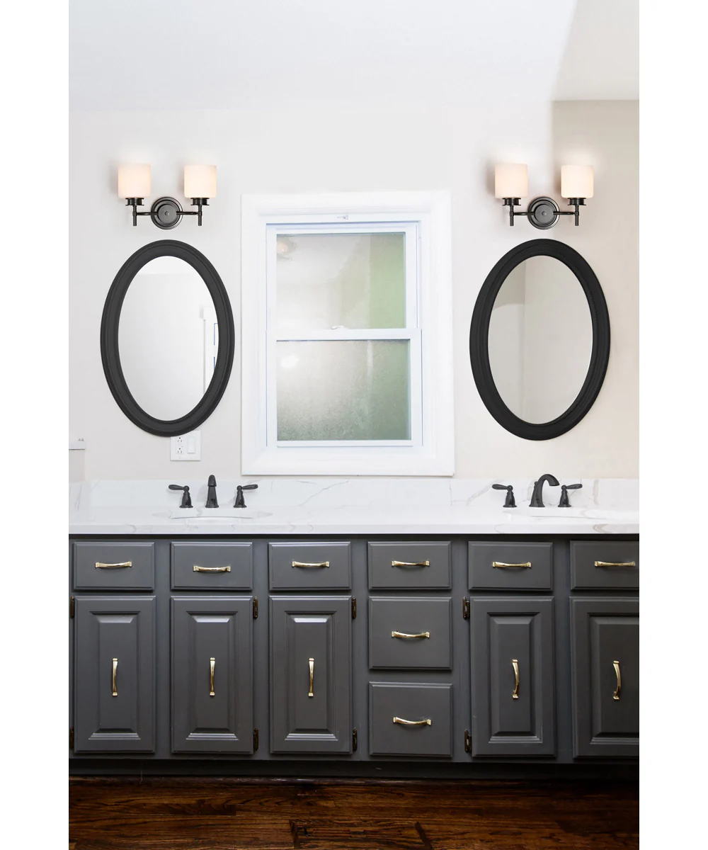 Warren 2-Light Vanity & Wall Gun Metal - Image 2