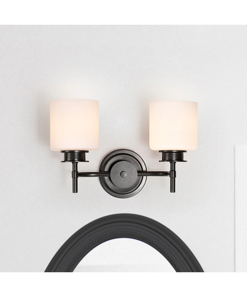 Warren 2-Light Vanity & Wall Gun Metal - Image 3