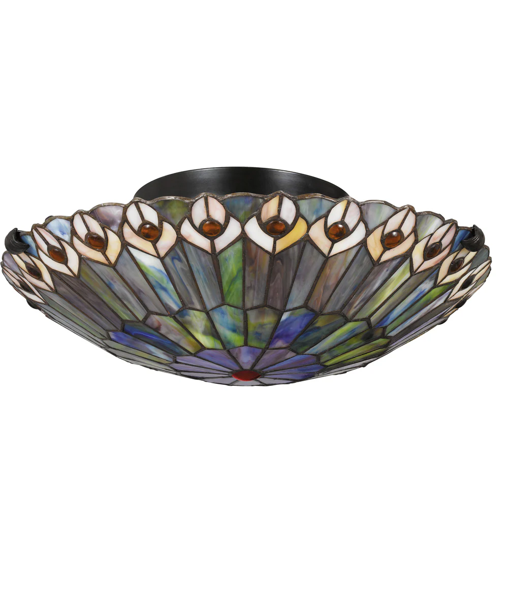 Watkins 2-light Flush Mount Vintage Bronze - Image 3