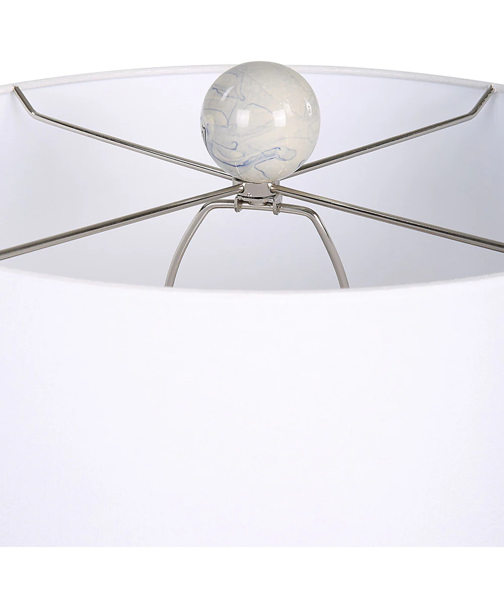 Waves Blue & White Accent Lamp - Image 5