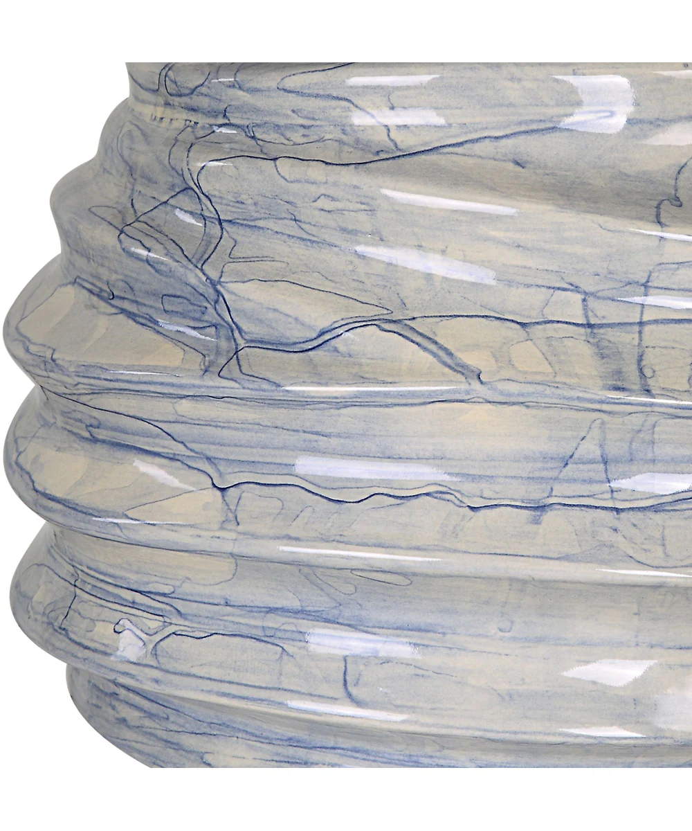 Waves Blue & White Accent Lamp - Image 6