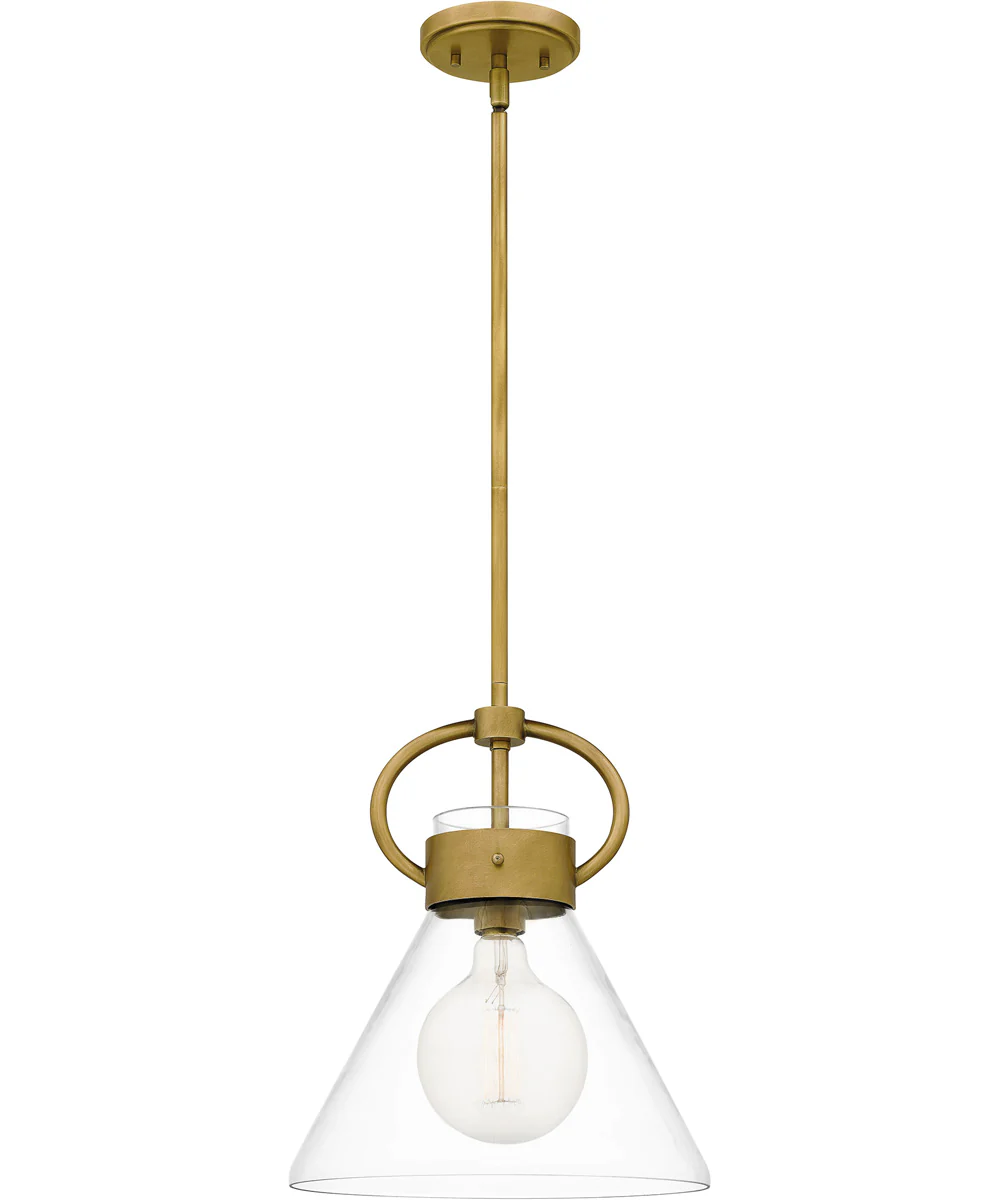 Webster Small 1-light Mini Pendant Weathered Brass