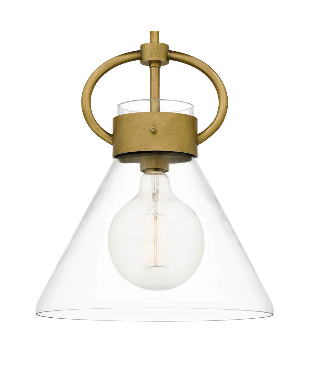 Webster Small 1-light Mini Pendant Weathered Brass - Image 6