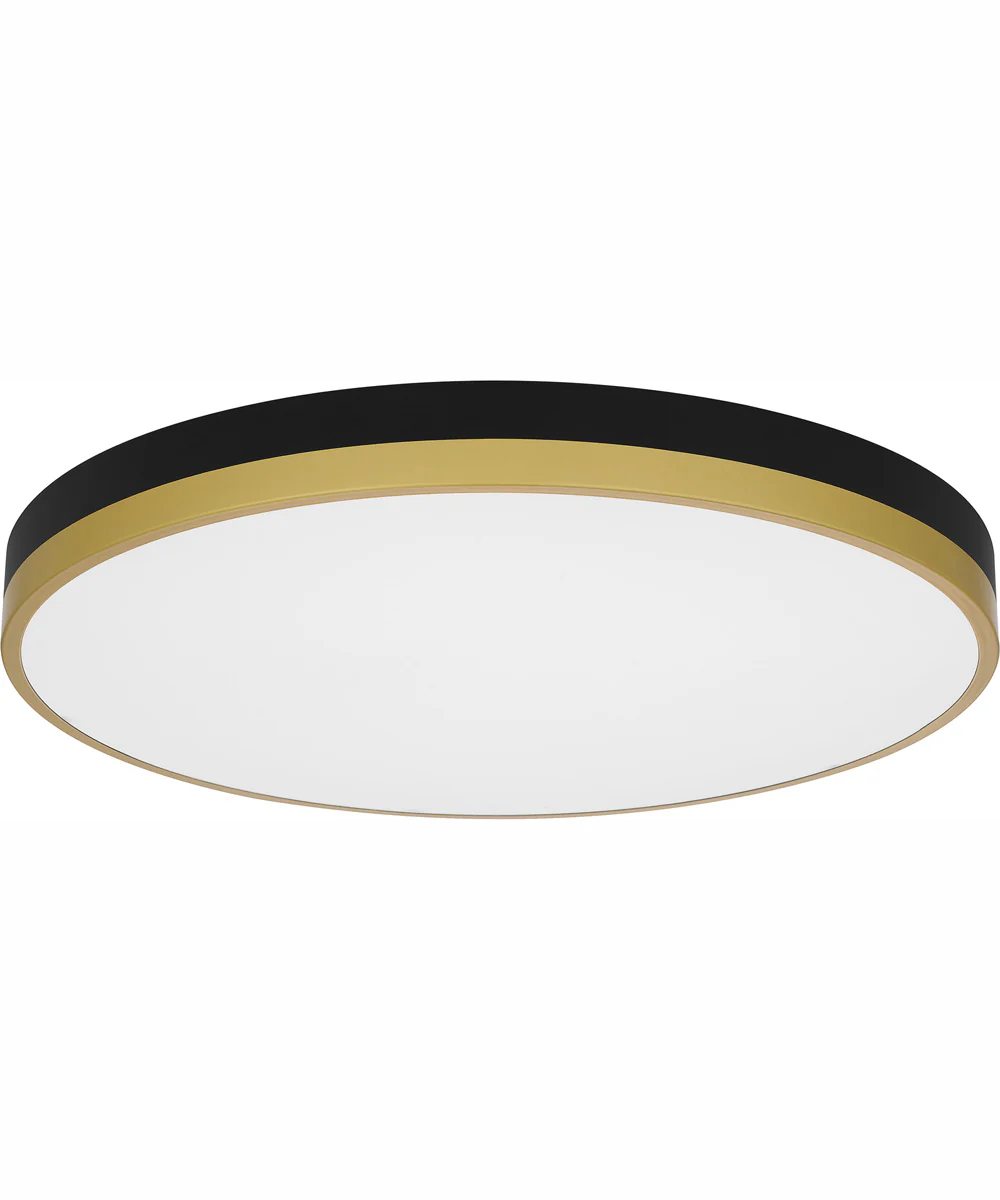 Weldin Large Flush Mount Matte Black Gold - Image 3