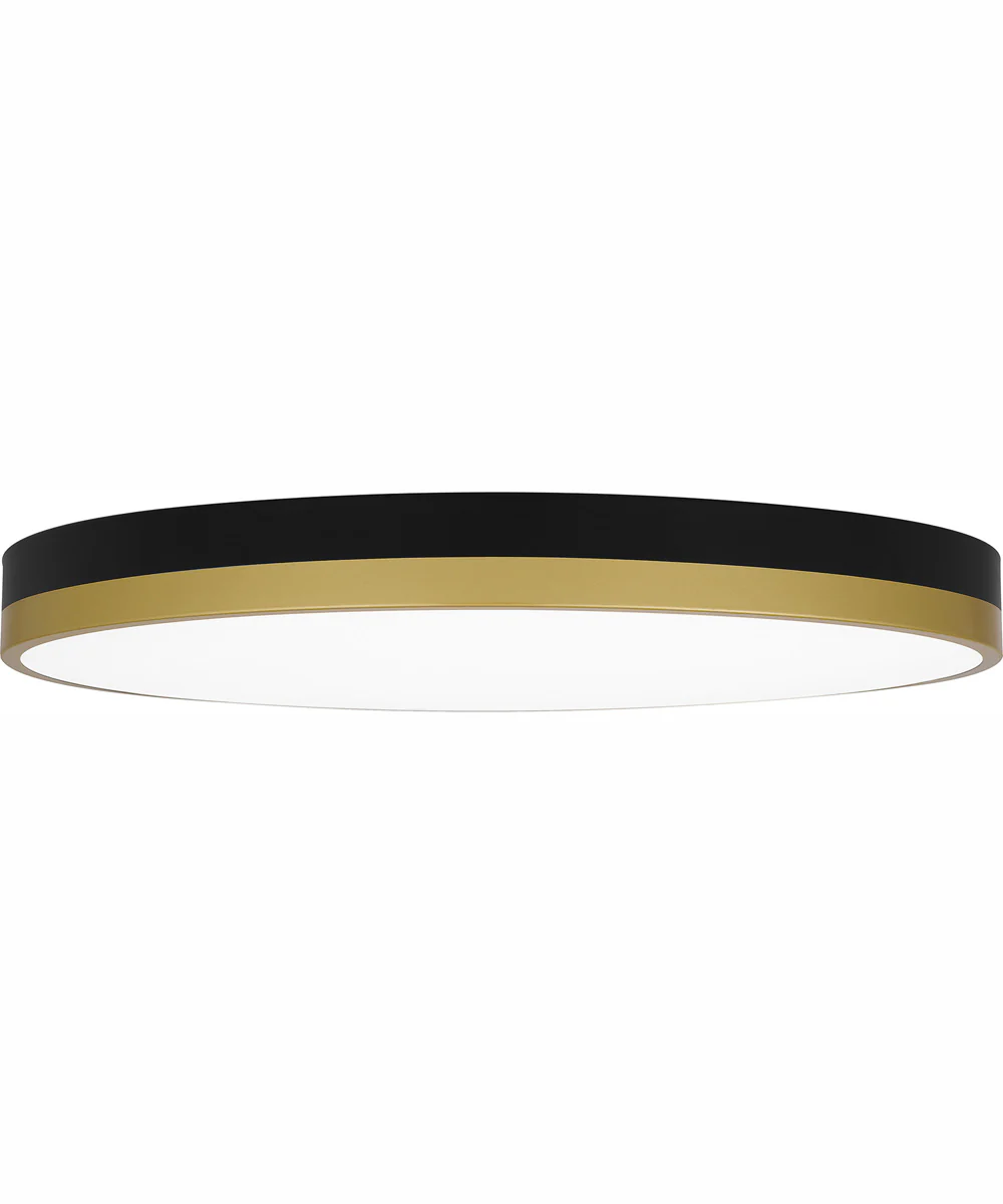 Weldin Large Flush Mount Matte Black Gold - Image 4