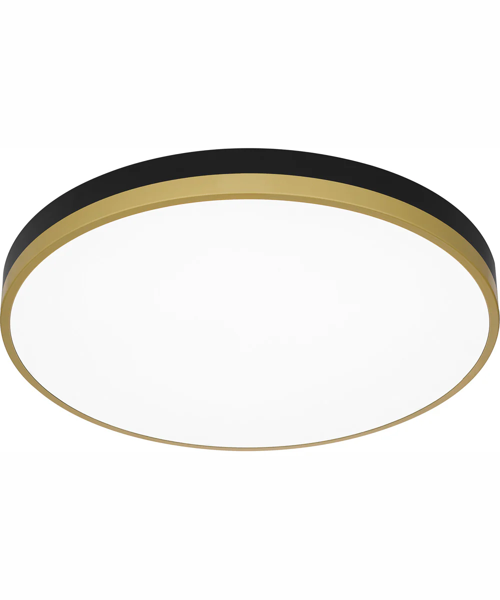 Weldin Large Flush Mount Matte Black Gold - Image 5