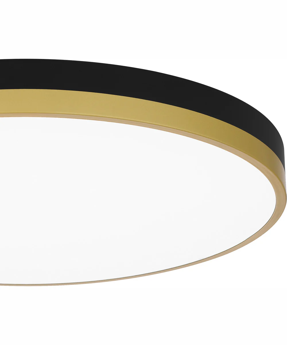 Weldin Large Flush Mount Matte Black Gold - Image 6