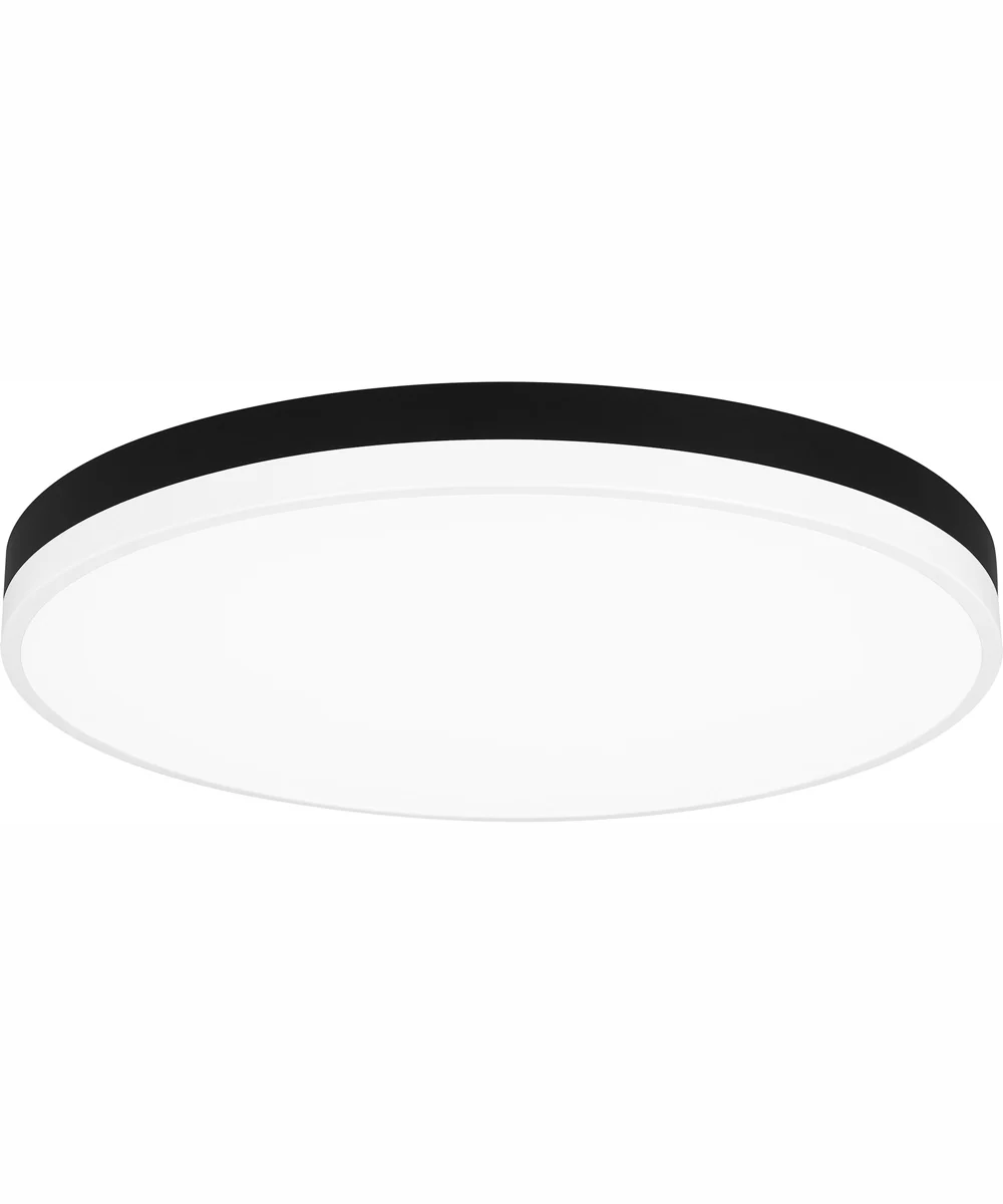 Weldin Large Flush Mount Matte Black White - Image 2