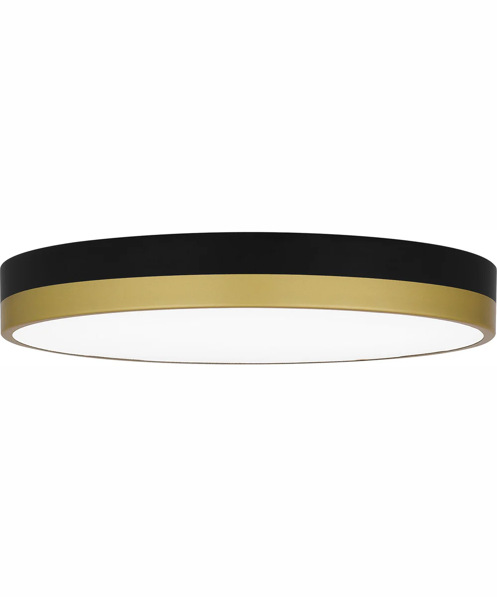 Weldin Medium Flush Mount Matte Black Gold - Image 4