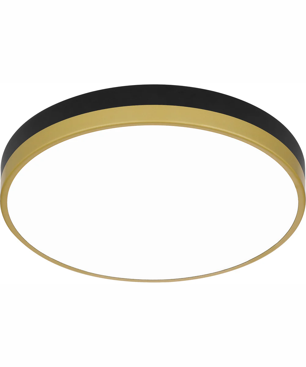 Weldin Medium Flush Mount Matte Black Gold - Image 5