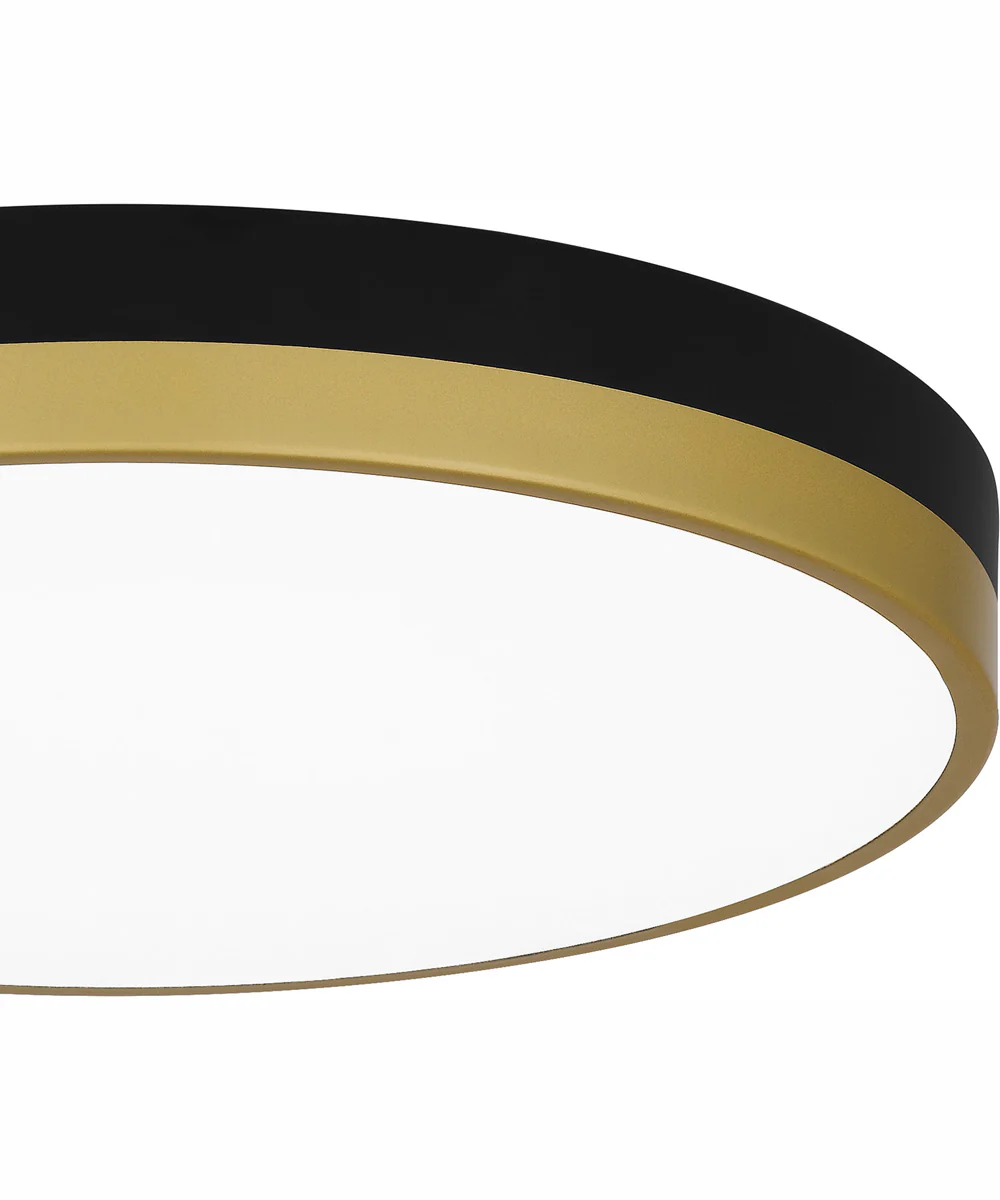 Weldin Medium Flush Mount Matte Black Gold - Image 6