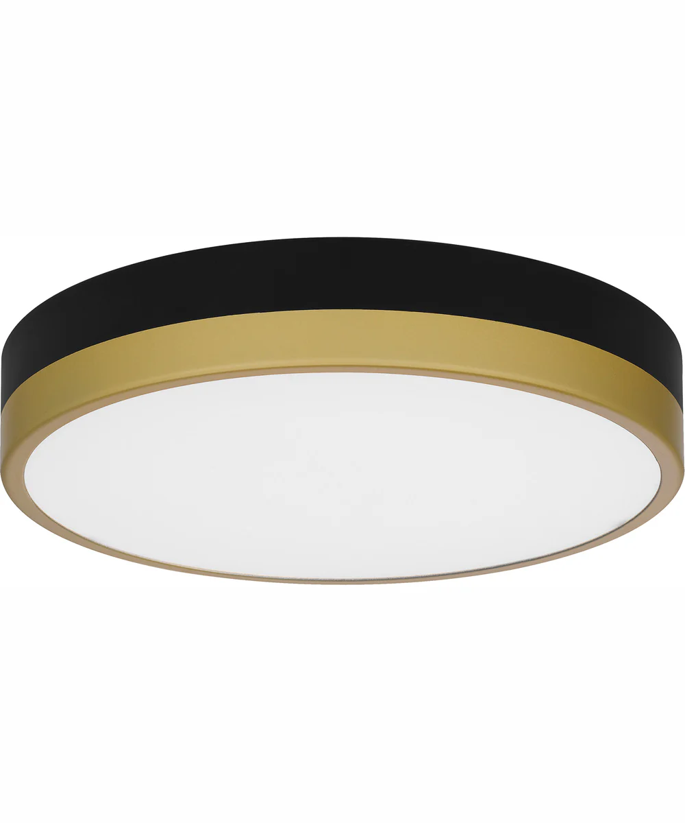 Weldin Small Flush Mount Matte Black Gold - Image 3