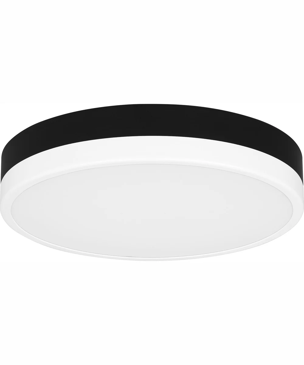 Weldin Small Flush Mount Matte Black White - Image 3