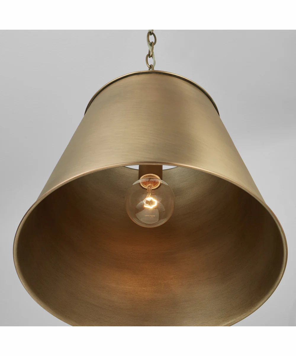 Welker 1-Light Pendant Aged Brass - Image 2