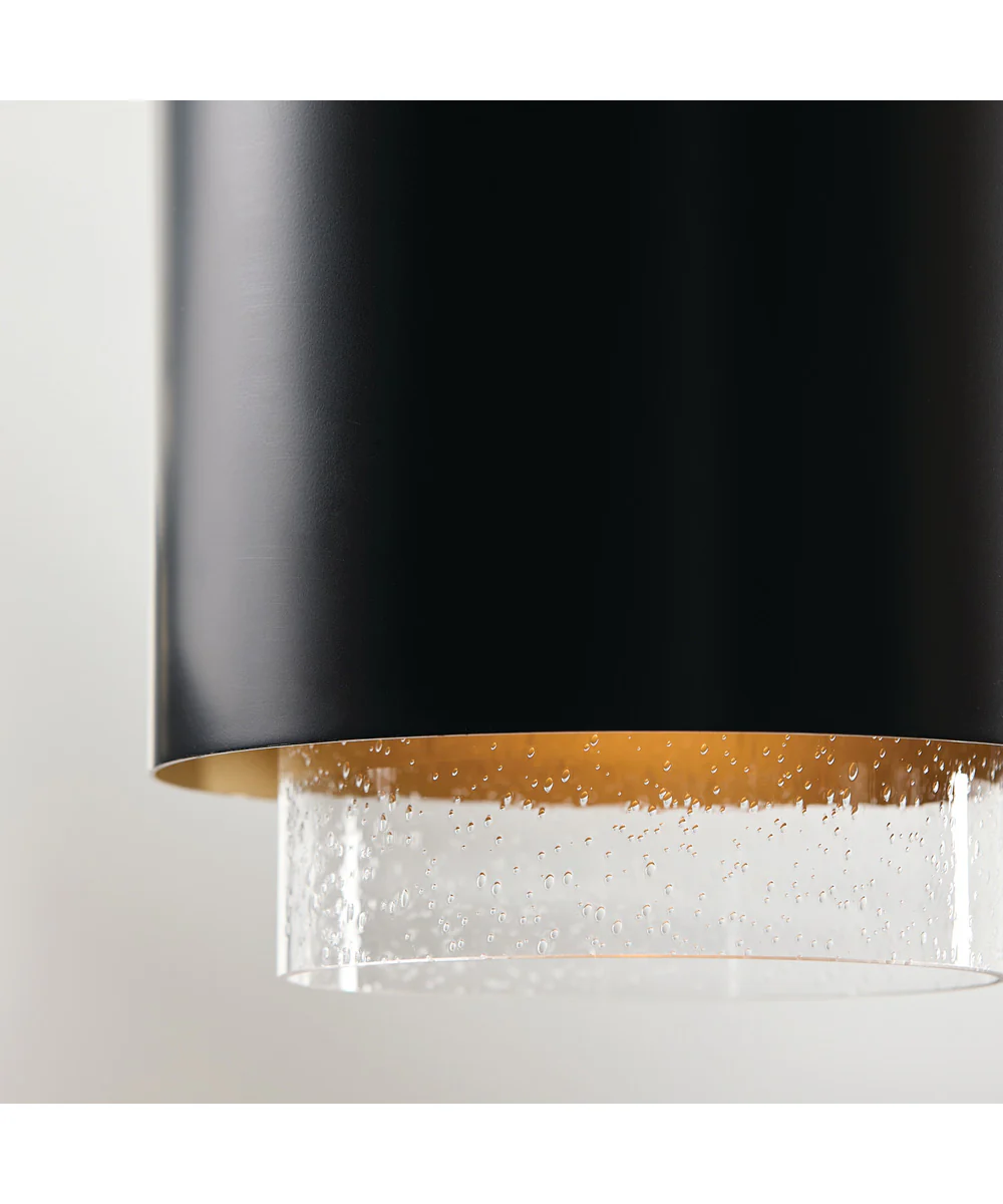 Weller 1-Light Pendant Matte Brass and Black - Image 4