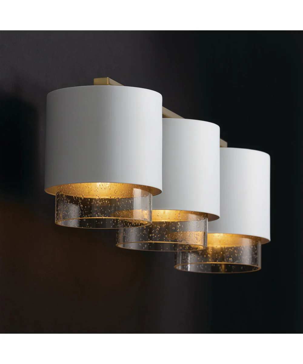 Weller 3-Light Vanity Matte Brass and White - Image 6