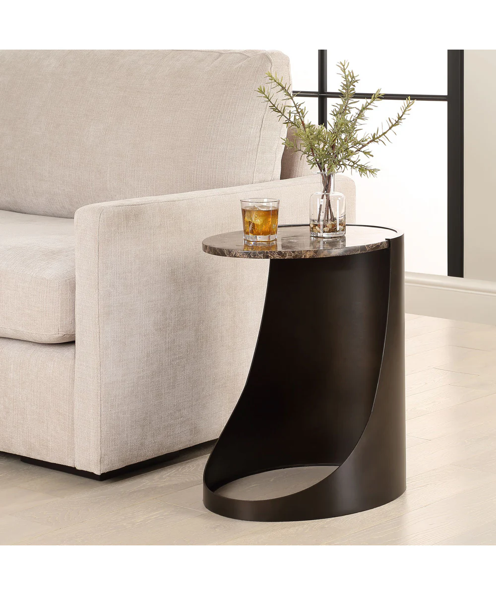 Welling Modern Metal Side Table - Image 2